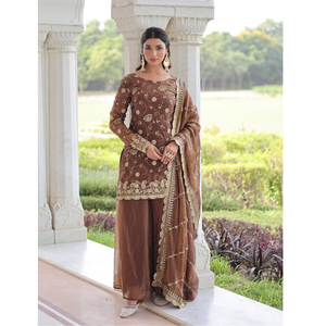 Wedding Designer Women Top Sharara with Dupatta mahezon