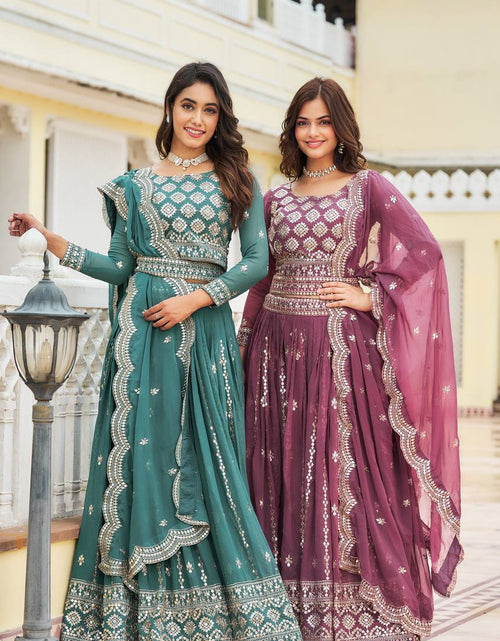 Load image into Gallery viewer, Festive Designer Ethnic Embroidery Sequence Women Lehenga Choli Dupatta mahezon
