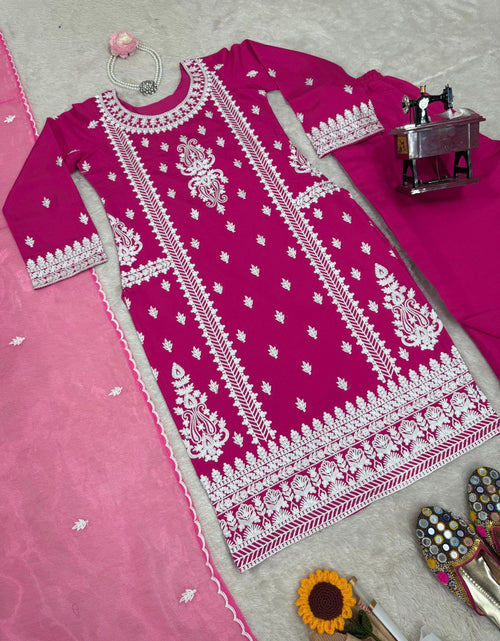 Load image into Gallery viewer, Wedding Reception Party Women’s Top Palazzo  Dupatta mahezon
