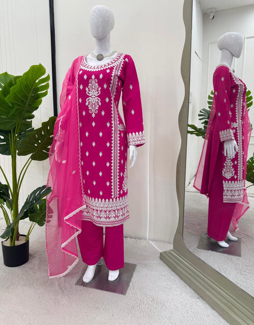 Load image into Gallery viewer, Wedding Reception Party Women’s Top Palazzo  Dupatta mahezon
