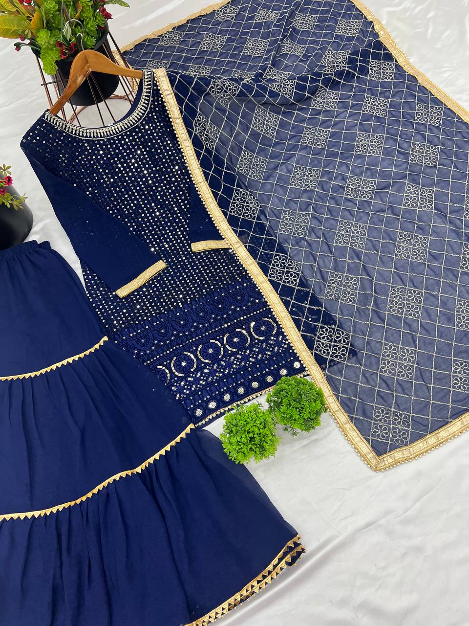 Sharara Plazo Suit for Women's and Girls mahezon