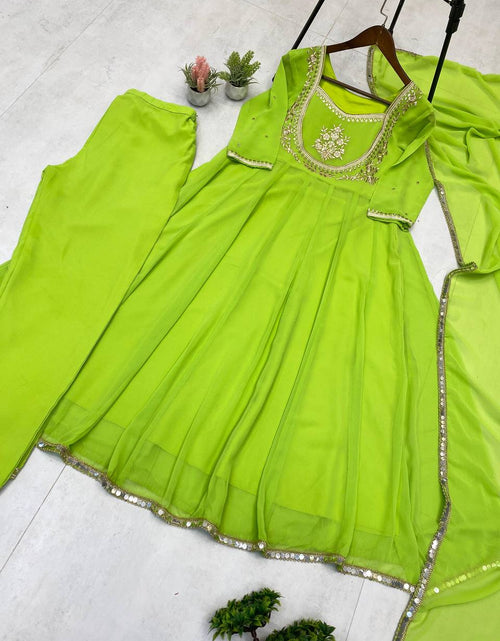 Load image into Gallery viewer, Readymade Embroidery Women Gown Dupatta Dress Mahezon
