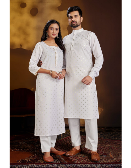Load image into Gallery viewer, Ethnic Same Matching Colour Couples Dress mahezon
