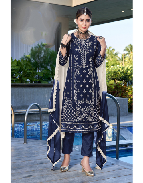 Load image into Gallery viewer, Women&#39;s Semi Stitched Pakistani Suit mahezon
