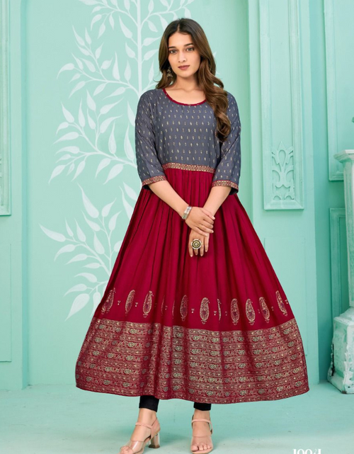 Load image into Gallery viewer, Women Stylish Ethnic Long Gown mahezon
