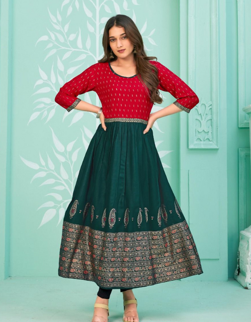 Load image into Gallery viewer, Women Stylish Ethnic Long Gown mahezon
