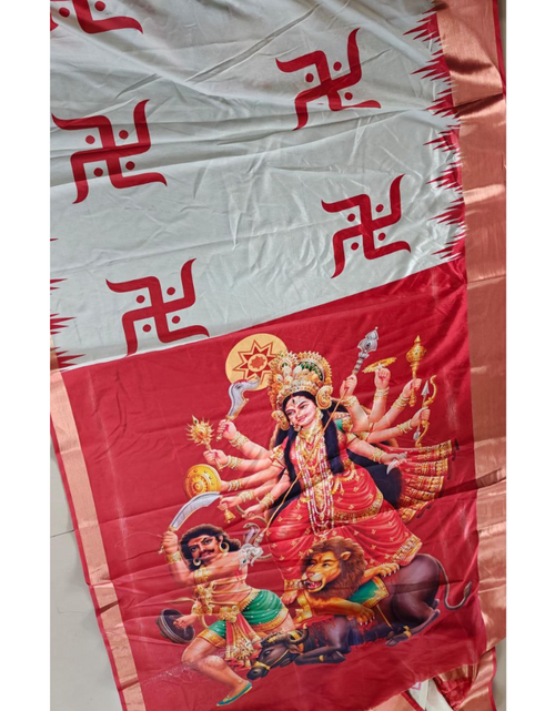 Load image into Gallery viewer, Navratri Women Durga Puja Special Saree mahezon
