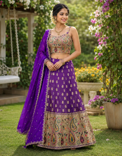Load image into Gallery viewer, Festive Mother Daughter Twinning Lehenga Choli Dupatta Outfit Set mahezon
