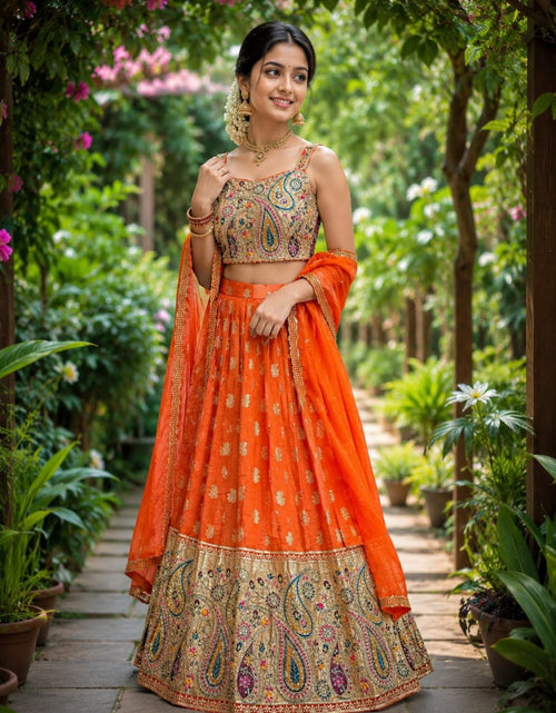 Load image into Gallery viewer, Festive Mother Daughter Twinning Lehenga Choli Dupatta Outfit Set mahezon
