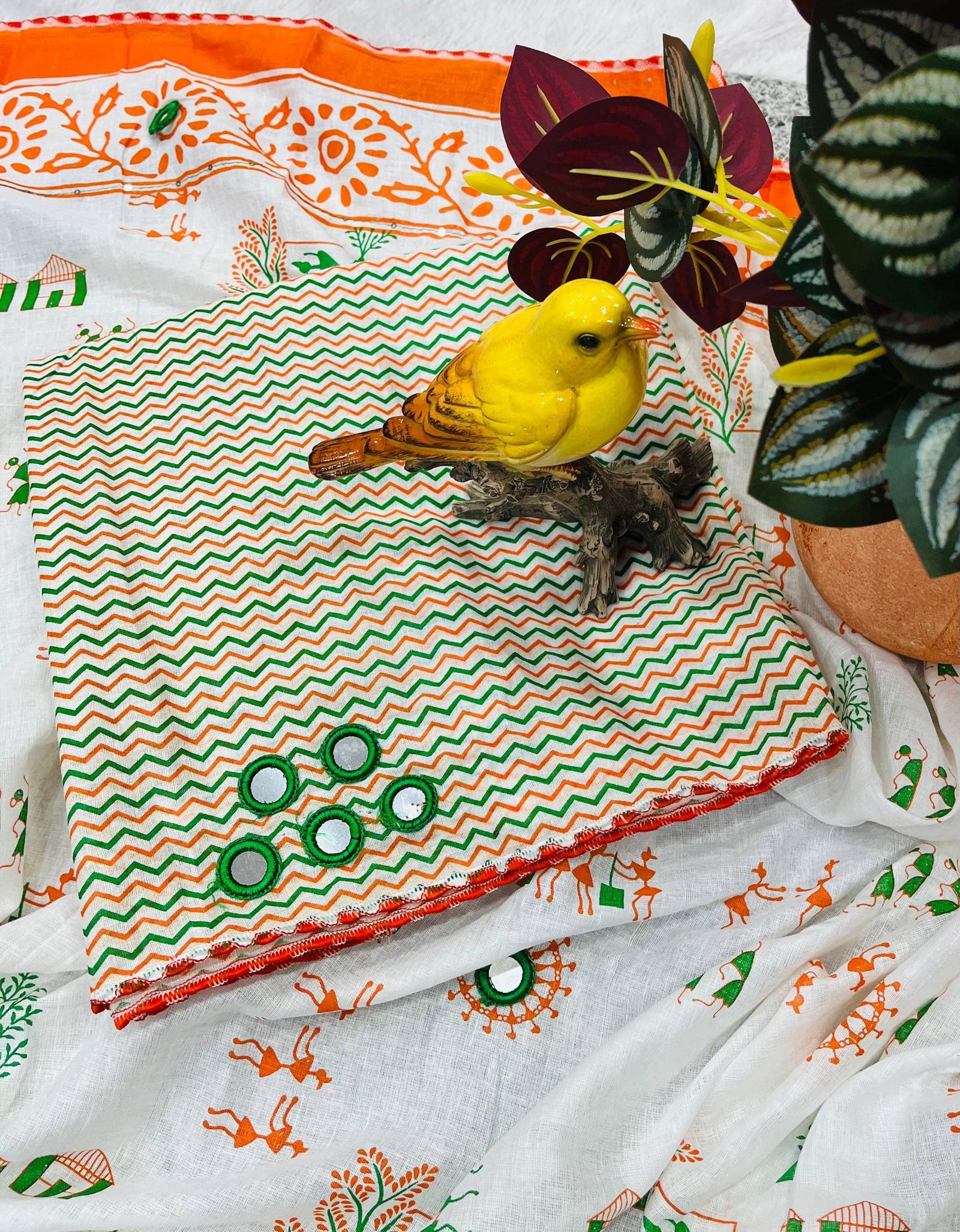 Tricolor Women’s Saree for Republic and Independence Day mahezon