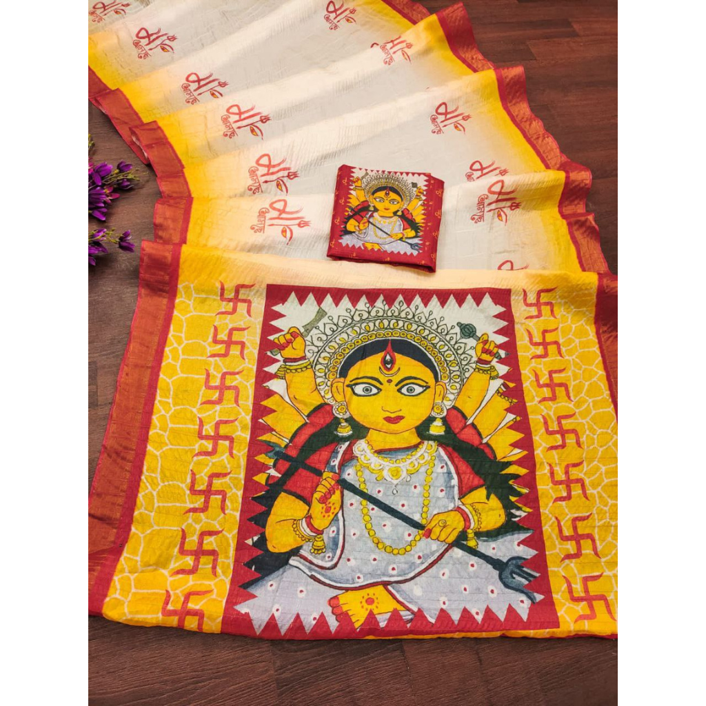 Women Special Durga Puja Saree mahezon