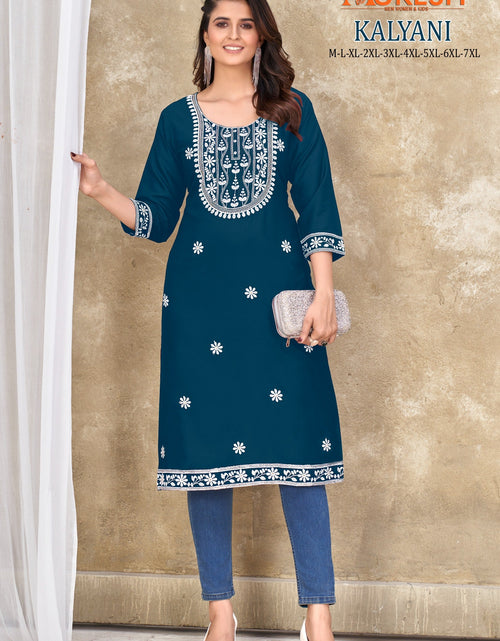 Load image into Gallery viewer, Women&#39;s Ethnic Designer Embroidery Kurti mahezon
