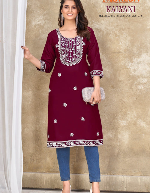 Load image into Gallery viewer, Women&#39;s Ethnic Designer Embroidery Kurti mahezon
