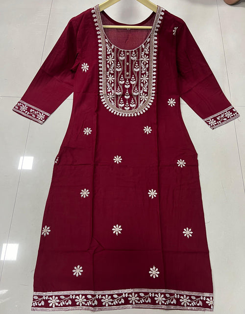 Load image into Gallery viewer, Women&#39;s Ethnic Designer Embroidery Kurti mahezon
