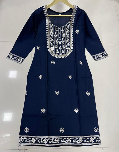 Load image into Gallery viewer, Women&#39;s Ethnic Designer Embroidery Kurti mahezon
