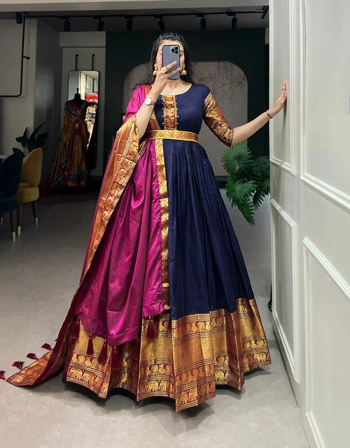 Load image into Gallery viewer, Women&#39;s Ethnic Wedding Wear Gown with Dupatta Set mahezon
