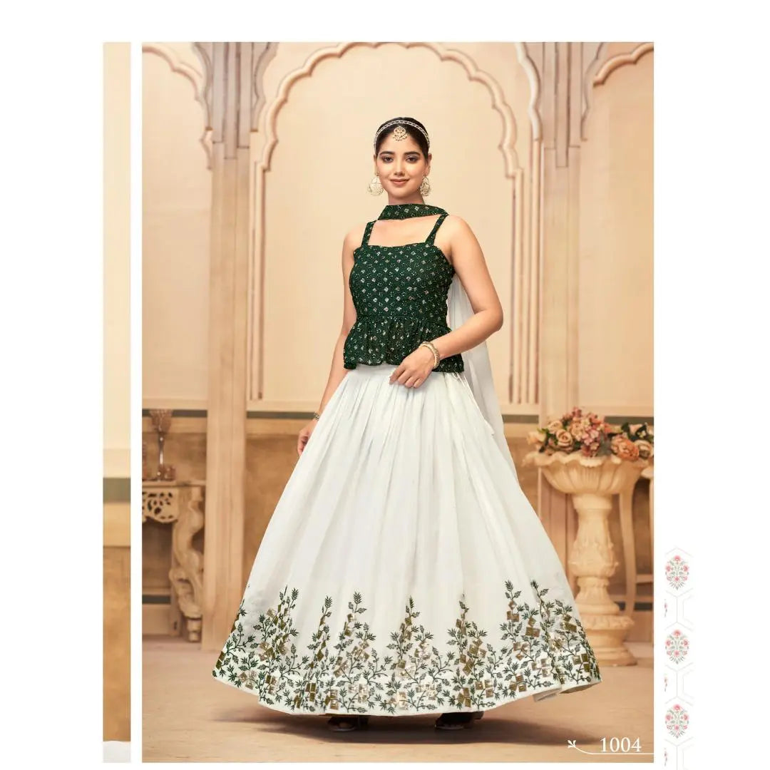 Women's Ethnic Wedding Wear Lehenga Choli Dupatta Set mahezon