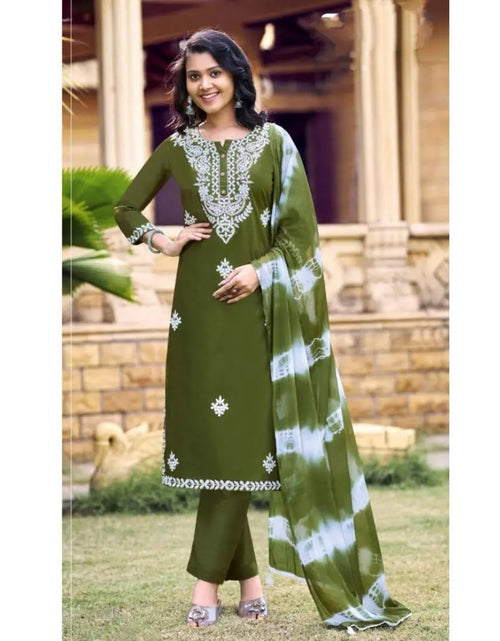 Load image into Gallery viewer, Women&#39;s Lucknow Kurta Pant Dupatta Set mahezon
