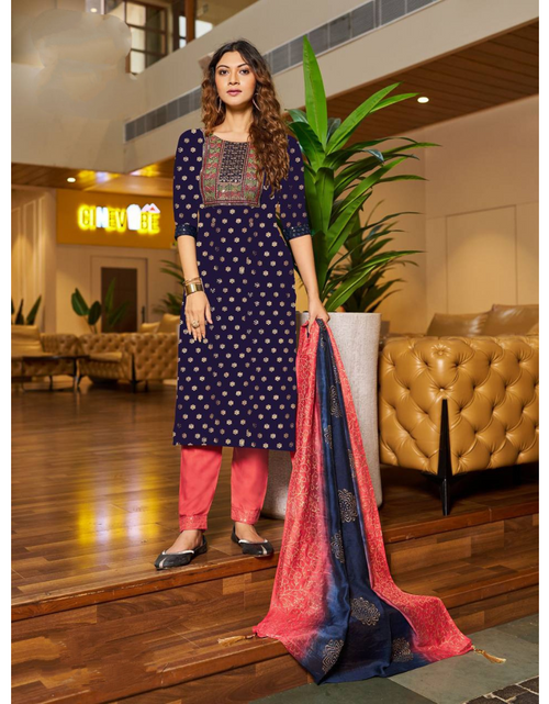 Load image into Gallery viewer, Women&#39;s Diwali Kurti Pant Dupatta Suit mahezon
