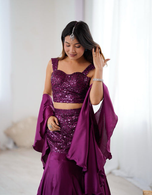 Load image into Gallery viewer, Women's Designer Party wear Blouse Skirt Dupatta mahezon
