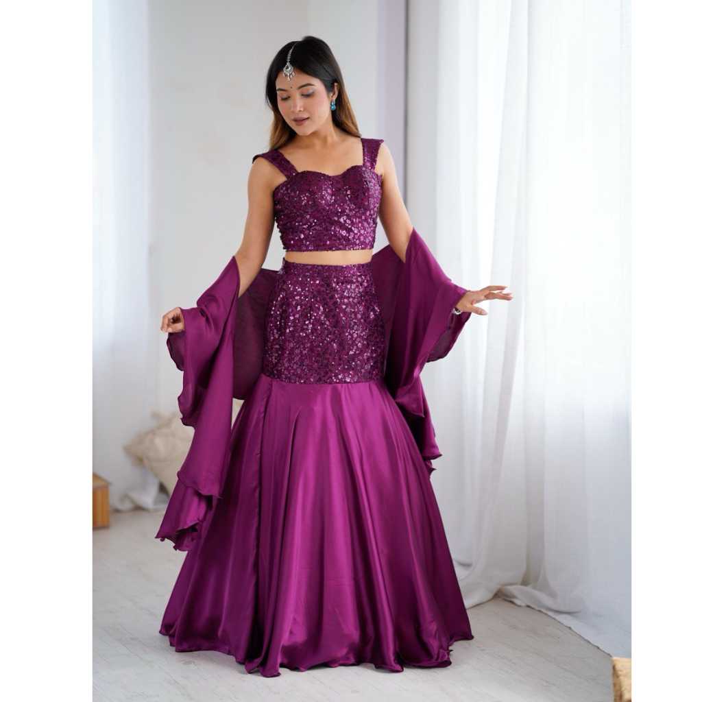 Women's Designer Party wear Blouse Skirt Dupatta mahezon