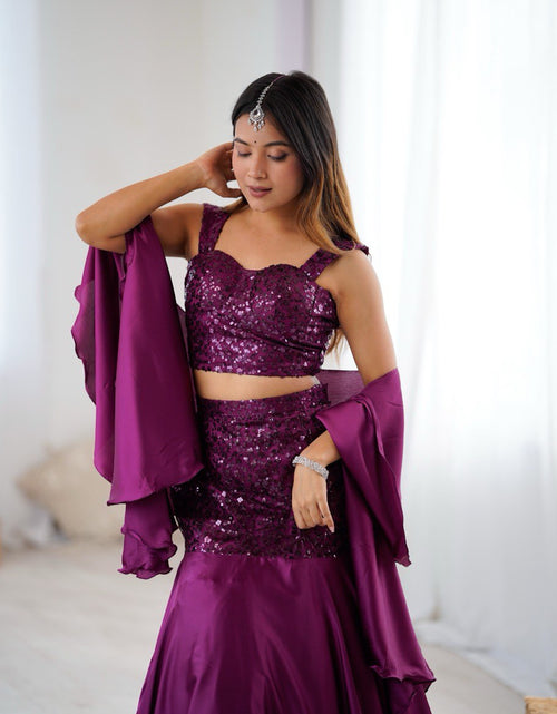 Load image into Gallery viewer, Women's Designer Party wear Blouse Skirt Dupatta mahezon
