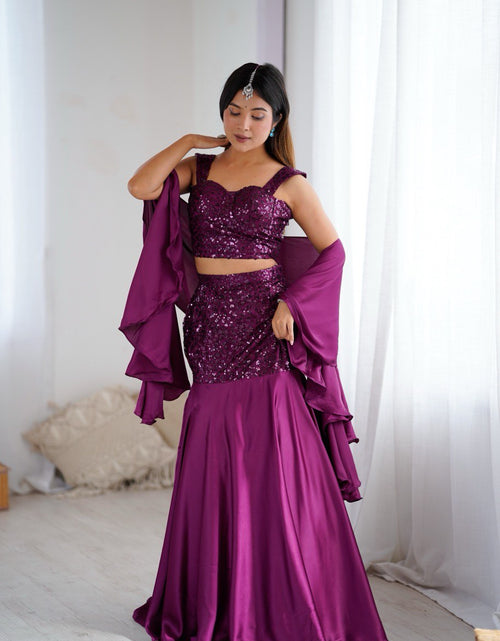 Load image into Gallery viewer, Women's Designer Party wear Blouse Skirt Dupatta mahezon
