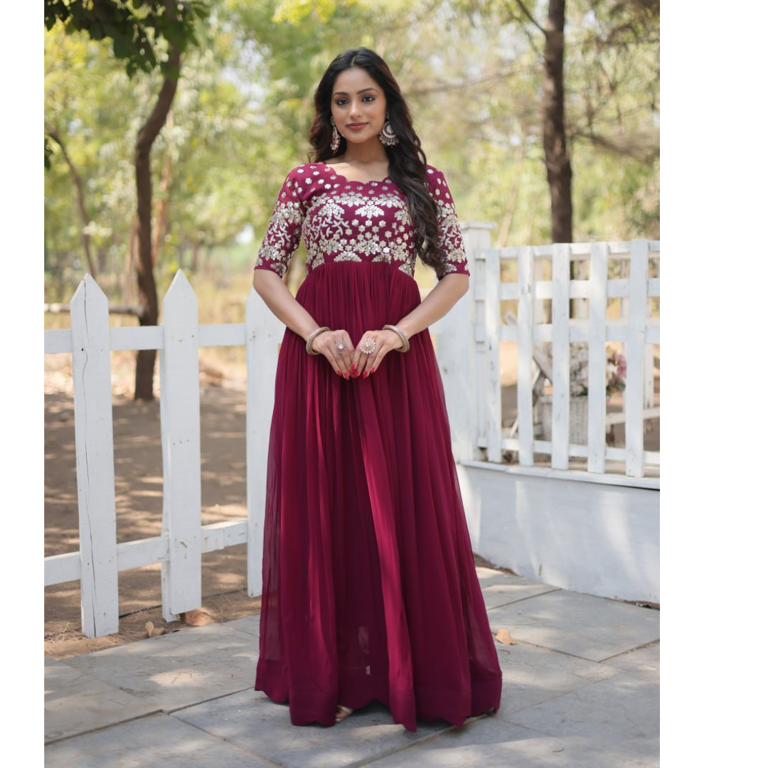 Women's Party Wear Designer Gown mahezon