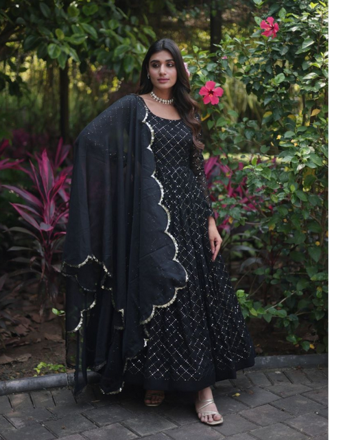 Load image into Gallery viewer, Women&#39;s Designer Gown with Dupatta mahezon
