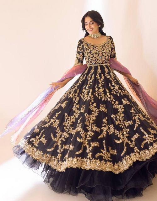 Load image into Gallery viewer, Women Embroidery Anarkali Gown mahezon
