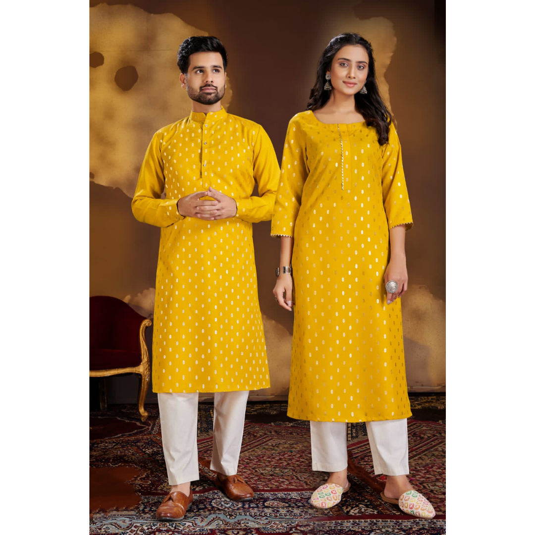 Ethnic Same Matching Colour Couples Dress mahezon