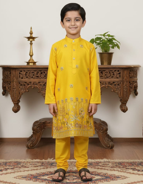 Load image into Gallery viewer, Festive Ethnic Traditional Indian Kids Boy Indian Kurta Pajama Set mahezon
