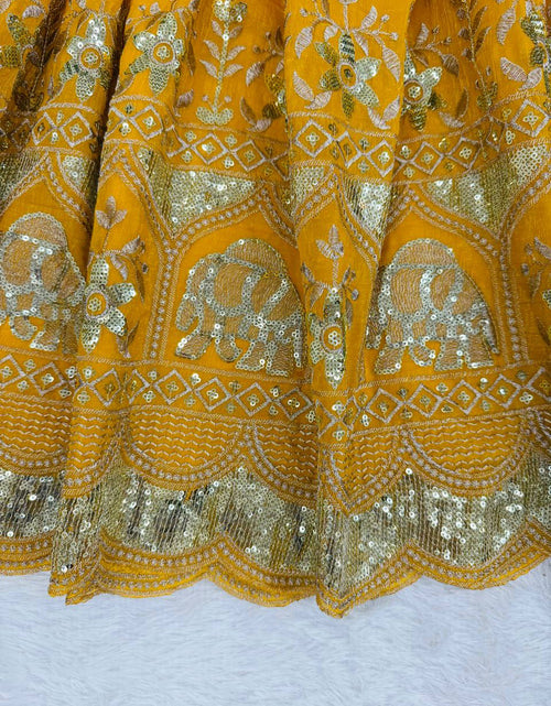 Load image into Gallery viewer, Haldi Wedding Anarkali Women’s Kurti Pant Dupatta Set
