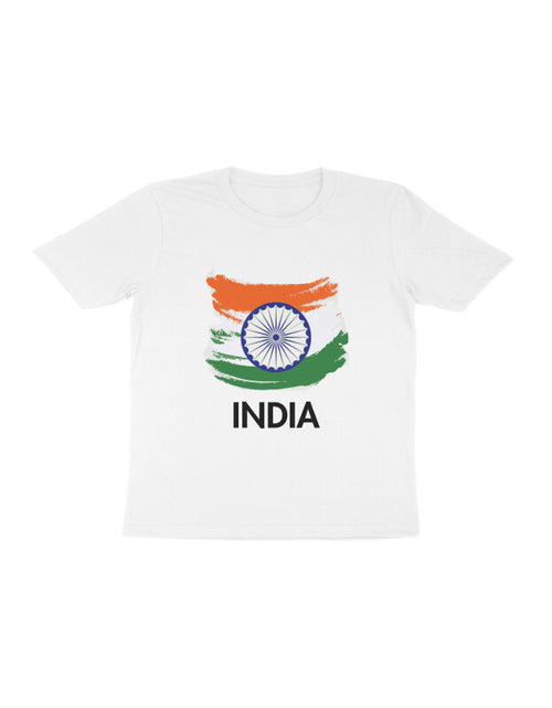 Load image into Gallery viewer, Kids Boy Independence Day White T-shirt Printrove
