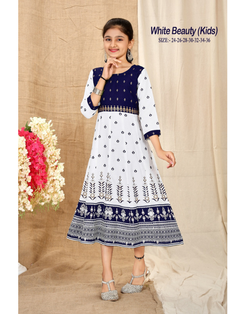 Load image into Gallery viewer, Kid Girl Traditional Wear Frock Dress mahezon
