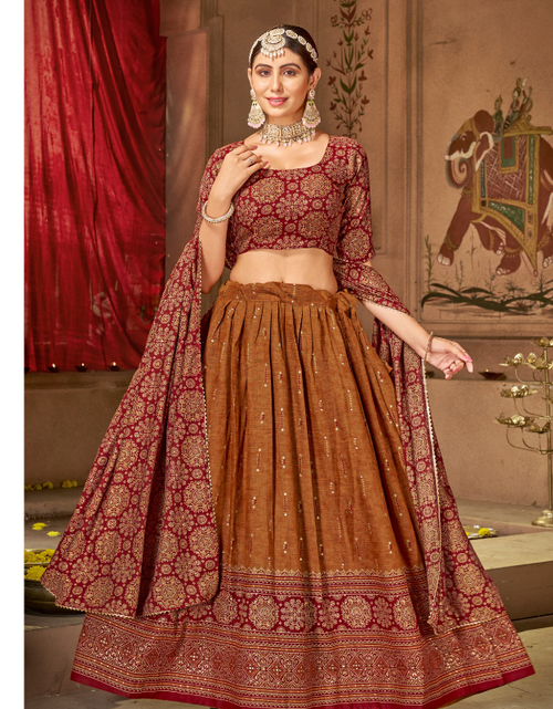 Load image into Gallery viewer, Traditional Festival Women&#39;s Lehenga Blouse Dupatta
