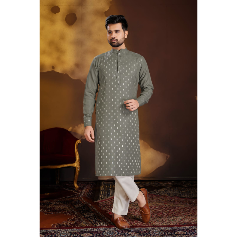 Men's Traditional Cotton Kurta with Pajama