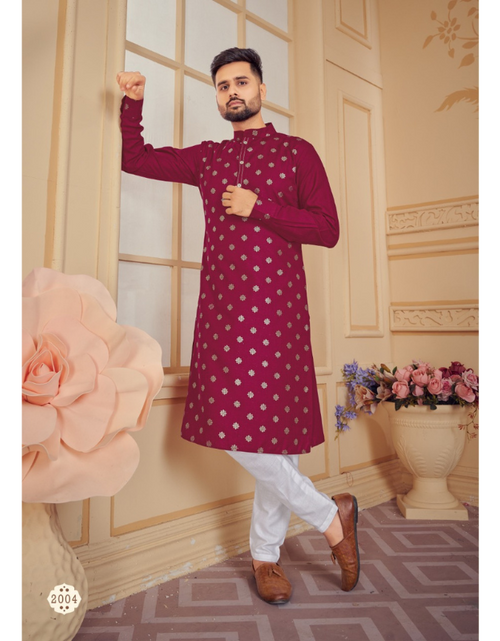 Load image into Gallery viewer, Men&#39;s Traditional Kurta with Pajama set mahezon
