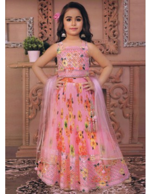 Load image into Gallery viewer, Beautiful Kids Girl Party wear Lehenga Blouse Dupatta
