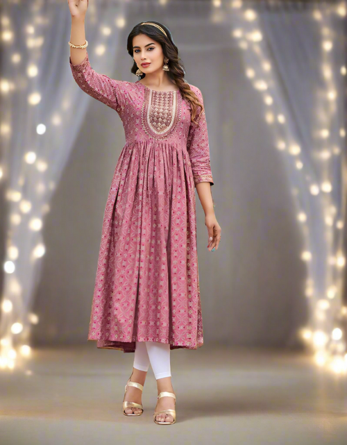 Embroidered Georgette Naira Cut Plazzo Suit at Rs 1295/set | Ahmedabad |  ID: 26467993762