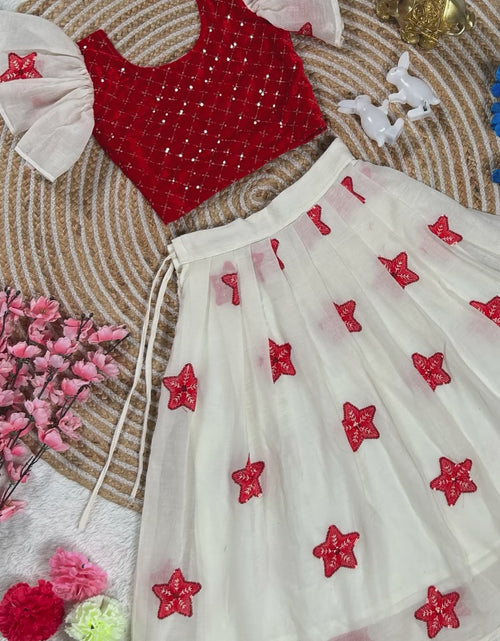 Load and play video in Gallery viewer, Christmas Kids Girl lehenga Choli
