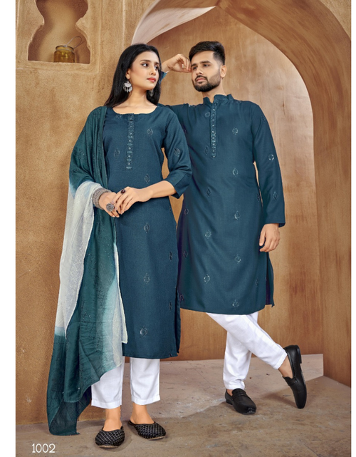 Stylesh & fashionable best couple dress [ Sharee and panjabi] for man and  women - Panjabi