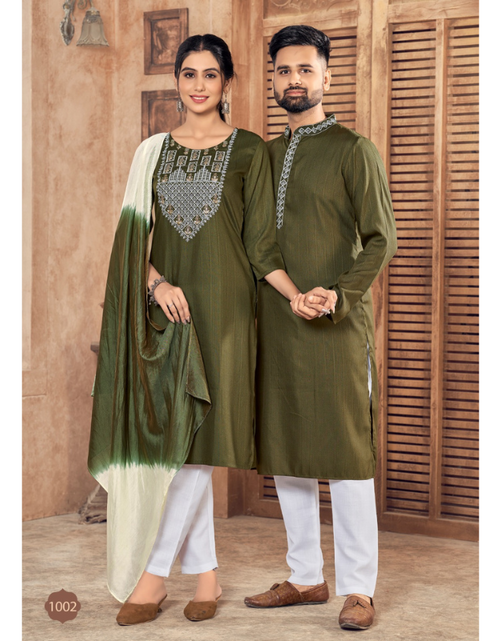 Load image into Gallery viewer, Traditional Diwali Wear Couple Same Matching Outfits mahezon
