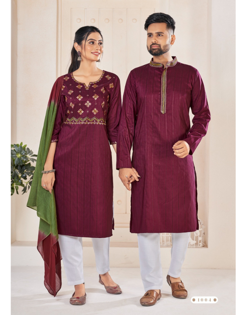 Load image into Gallery viewer, Traditional Couple Wear Same Matching Outfits Dress

