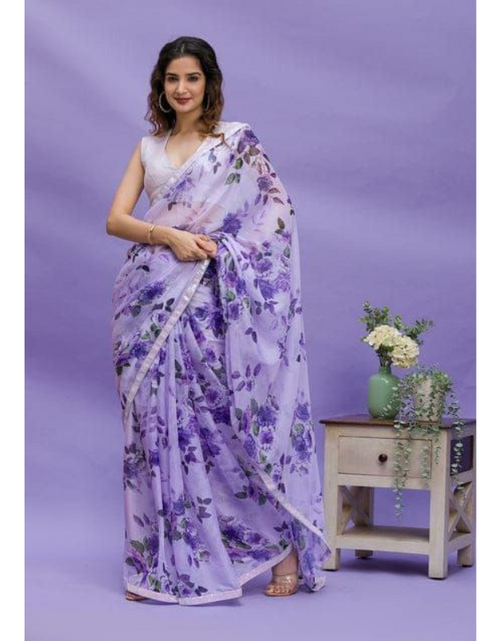Load image into Gallery viewer, Women Designer Floral Printed Saree mahezon
