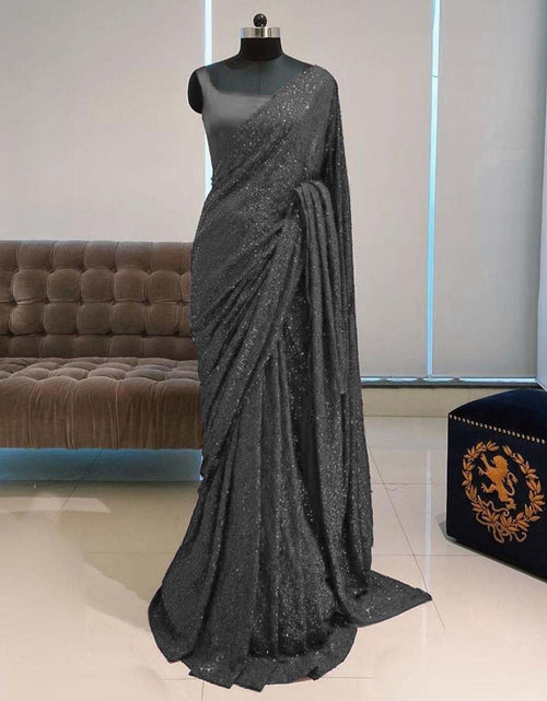 Load image into Gallery viewer, Beautiful Bollywood Sequin Party and Wedding Wear Sarees mahezon
