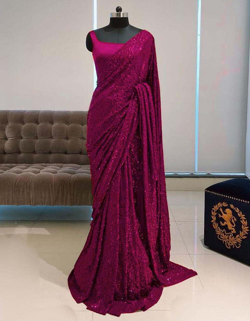 Load image into Gallery viewer, Beautiful Bollywood Sequin Party and Wedding Wear Sarees mahezon
