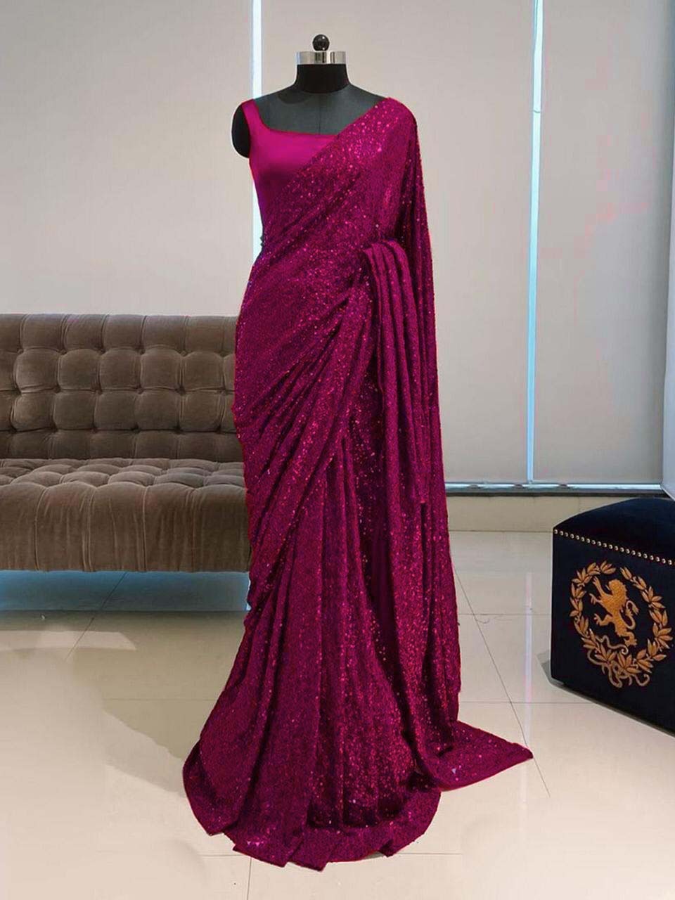 Beautiful Bollywood Sequin Party and Wedding Wear Sarees mahezon