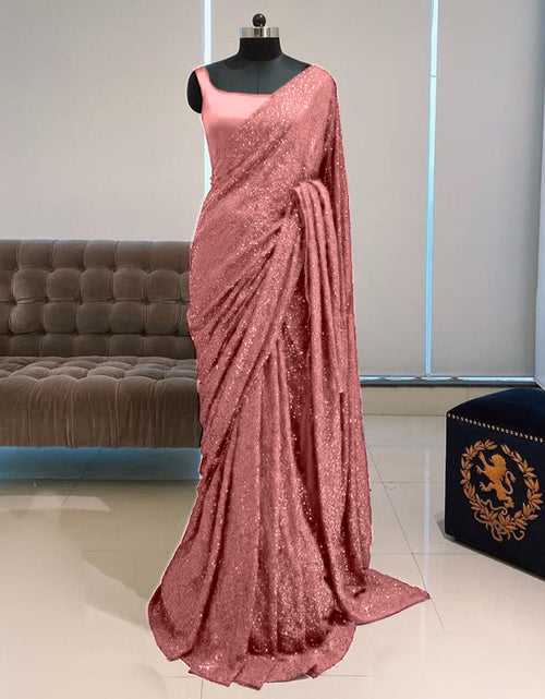 Load image into Gallery viewer, Beautiful Bollywood Sequin Party and Wedding Wear Sarees mahezon
