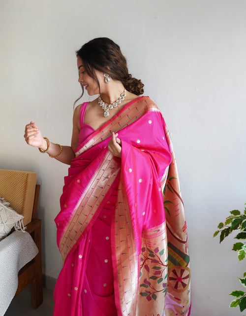 Load image into Gallery viewer, Women Traditional Paithani Saree for Wedding &amp; Party  mahezon
